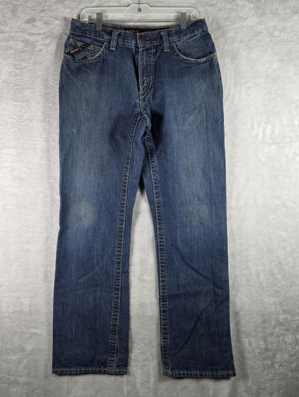 Ariat FR M4 Relaxed Boot Jeans Mens Size 32x34 Blue Medium Wash Workwear Denim